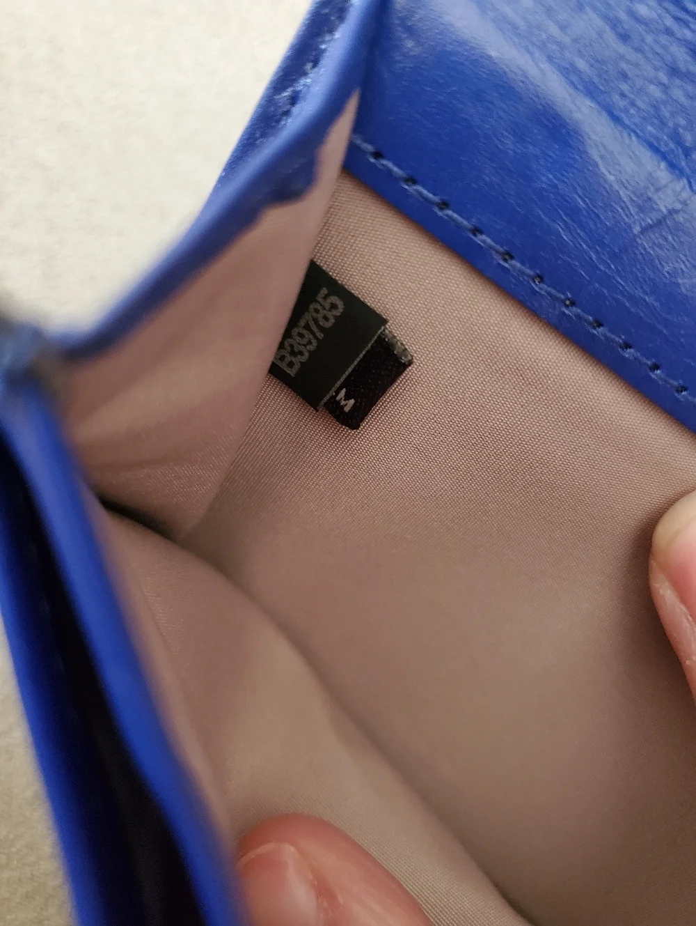 Cole Haan Jitney Patent Leather Wallet In Purple (Looks Royal Blue) NWOT